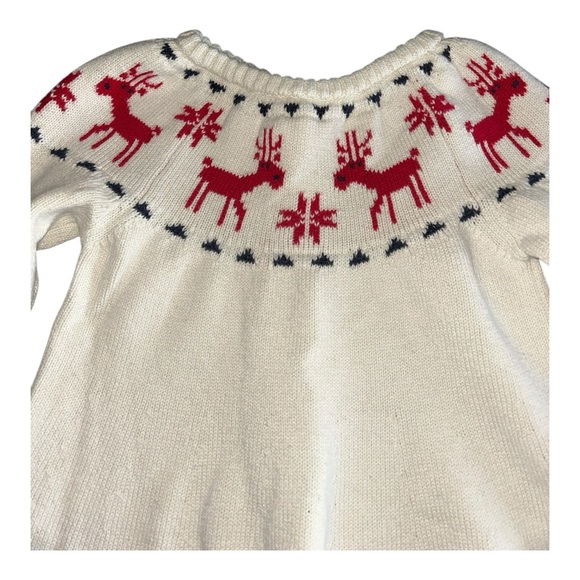 Hanna Andersson Deer Deer Fairisle Sweater Dress - Picture 2 of 4